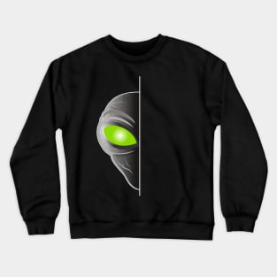 Alien Peeking Crewneck Sweatshirt